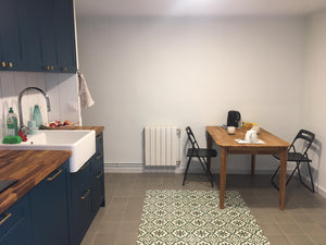 Mesa extensible de comedor de madera maciza de roble France | NordicStory