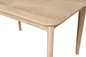 Mesa extensible de comedor de madera maciza de roble France | NordicStory