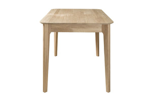 Mesa extensible de comedor de madera maciza de roble France | NordicStory