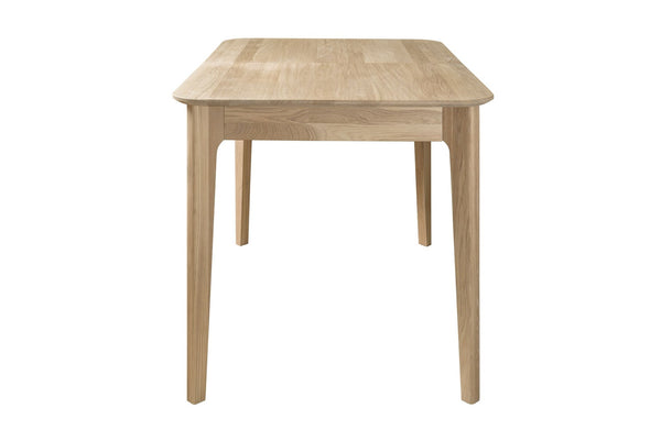 Mesa extensible de comedor de madera maciza de roble France | NordicStory