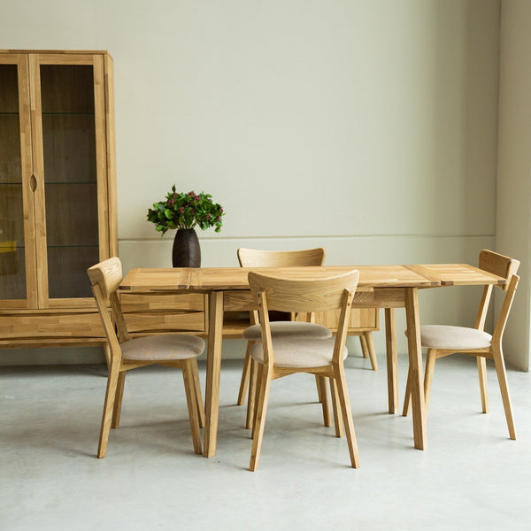 Mesa extensible de comedor de madera maciza de roble Mini 1 | NordicStory