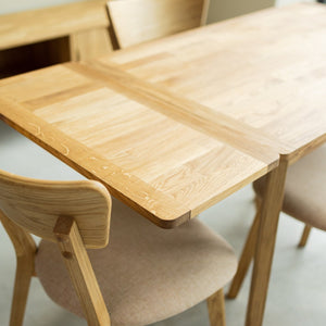 Mesa extensible de comedor de madera maciza de roble Mini 1 | NordicStory