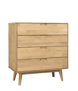 Cómoda de madera maciza de roble Escandi 1 | NordicStory