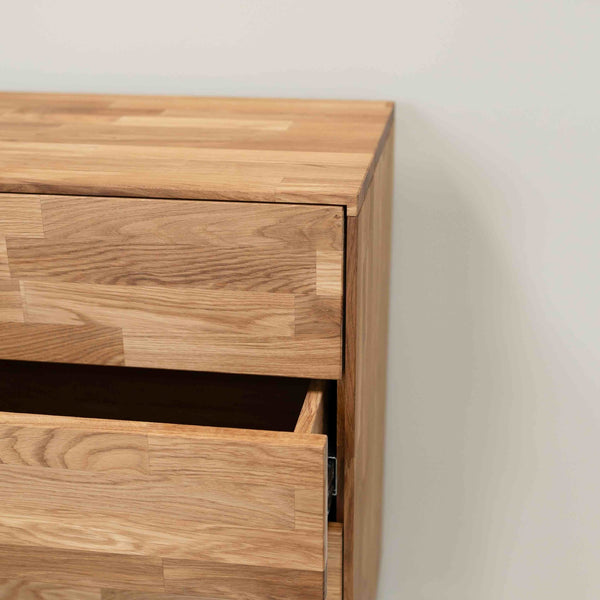 Cómoda de madera maciza de roble Escandi 1 | NordicStory