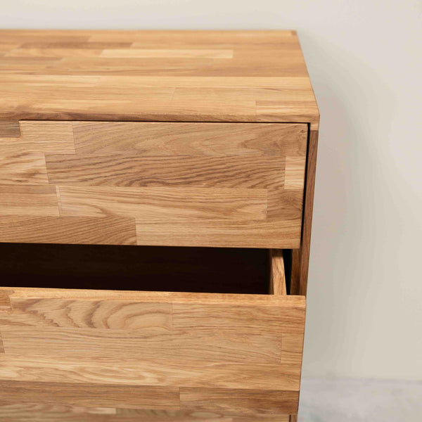 Cómoda de madera maciza de roble Escandi 1 | NordicStory
