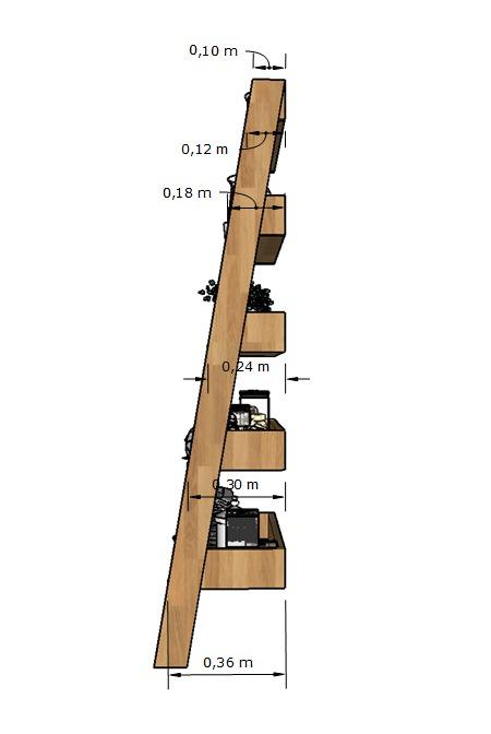 Estanteria Libreria de madera maciza de roble Escandi | NordicStory