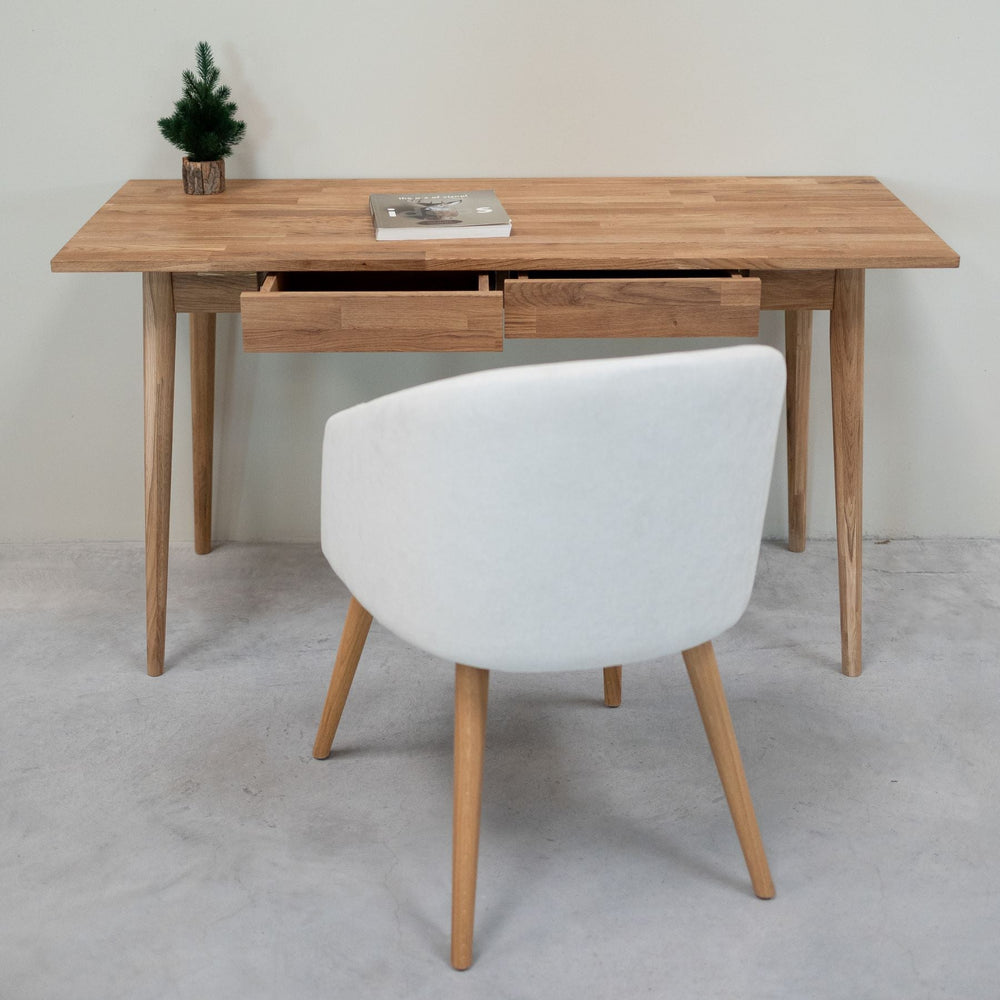 Mesa escritorio de madera maciza de roble Escandi  | NordicStory