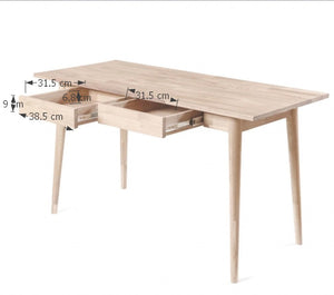 Mesa escritorio de madera maciza de roble Escandi  | NordicStory