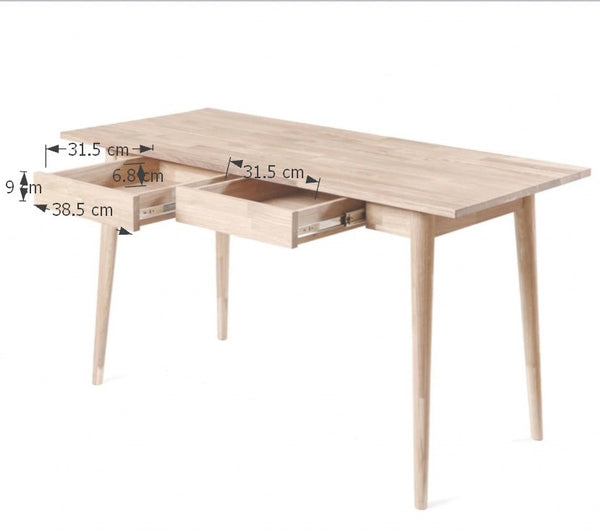 Mesa escritorio de madera maciza de roble Escandi  | NordicStory