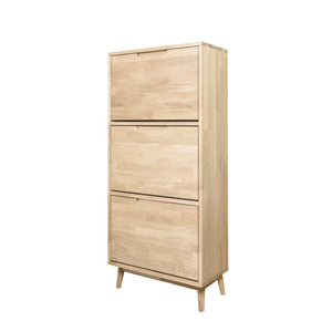 Zapatero de madera maciza de roble Escandi | NordicStory