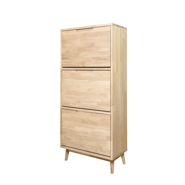 Zapatero de madera maciza de roble Escandi | NordicStory