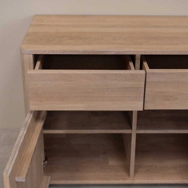 Aparador Cómoda de madera maciza de roble Elsa 2 | NordicStory