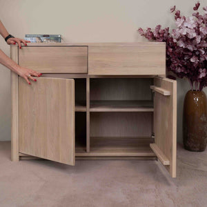 Aparador Cómoda de madera maciza de roble Elsa 2 | NordicStory