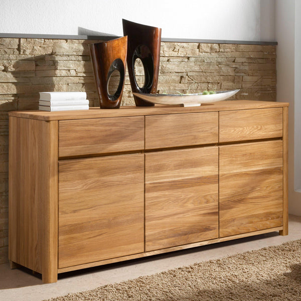 Aparador Cómoda de madera maciza de roble Elsa 3 | NordicStory