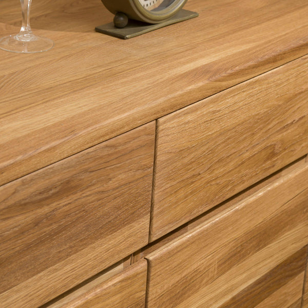 Aparador Cómoda de madera maciza de roble Elsa 3 | NordicStory