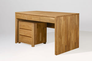 Mesa escritorio de madera maciza de roble Elsa | NordicStory