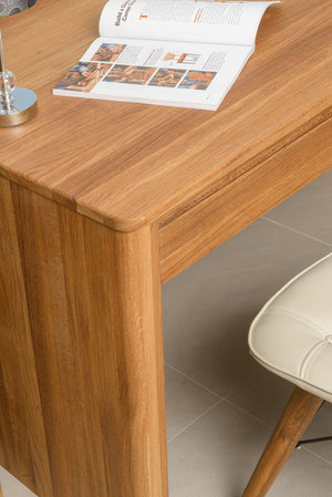 Mesa escritorio de madera maciza de roble Elsa | NordicStory