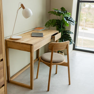 Mesa escritorio, tocador de madera maciza de roble Denmark | NordicStory