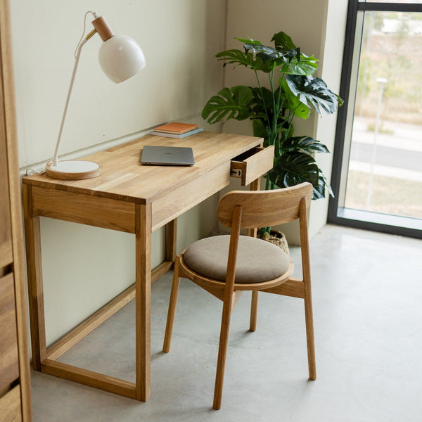 Mesa escritorio, tocador de madera maciza de roble Denmark | NordicStory