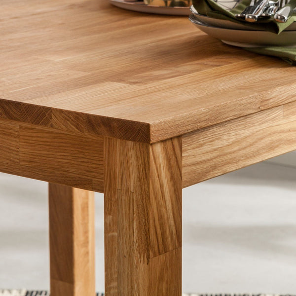 Mesa de comedor de madera maciza de roble Lemsiwood | NordicStory