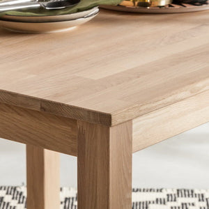 Mesa de comedor de madera maciza de roble Lemsiwood | NordicStory