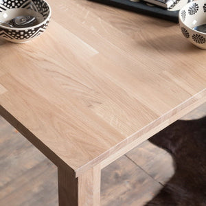 Mesa de comedor de madera maciza de roble Lemsiwood | NordicStory