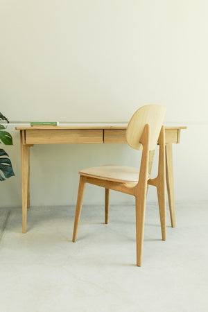 Mesa escritorio de madera maciza de roble Berg | NordicStory