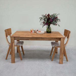 Mesa de comedor de madera maciza de roble Mauritz 4 | NordicStory