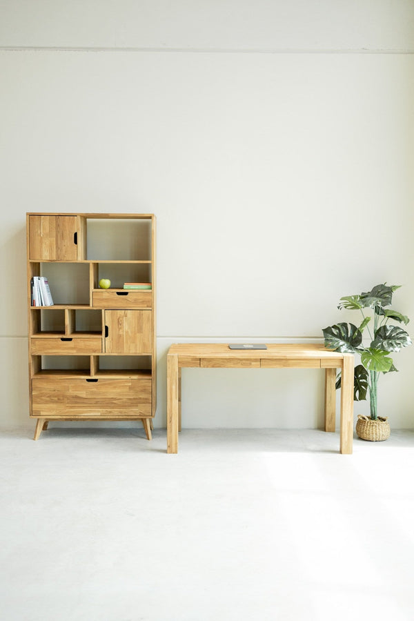 Mesa escritorio de madera maciza de roble Royal| NordicStory