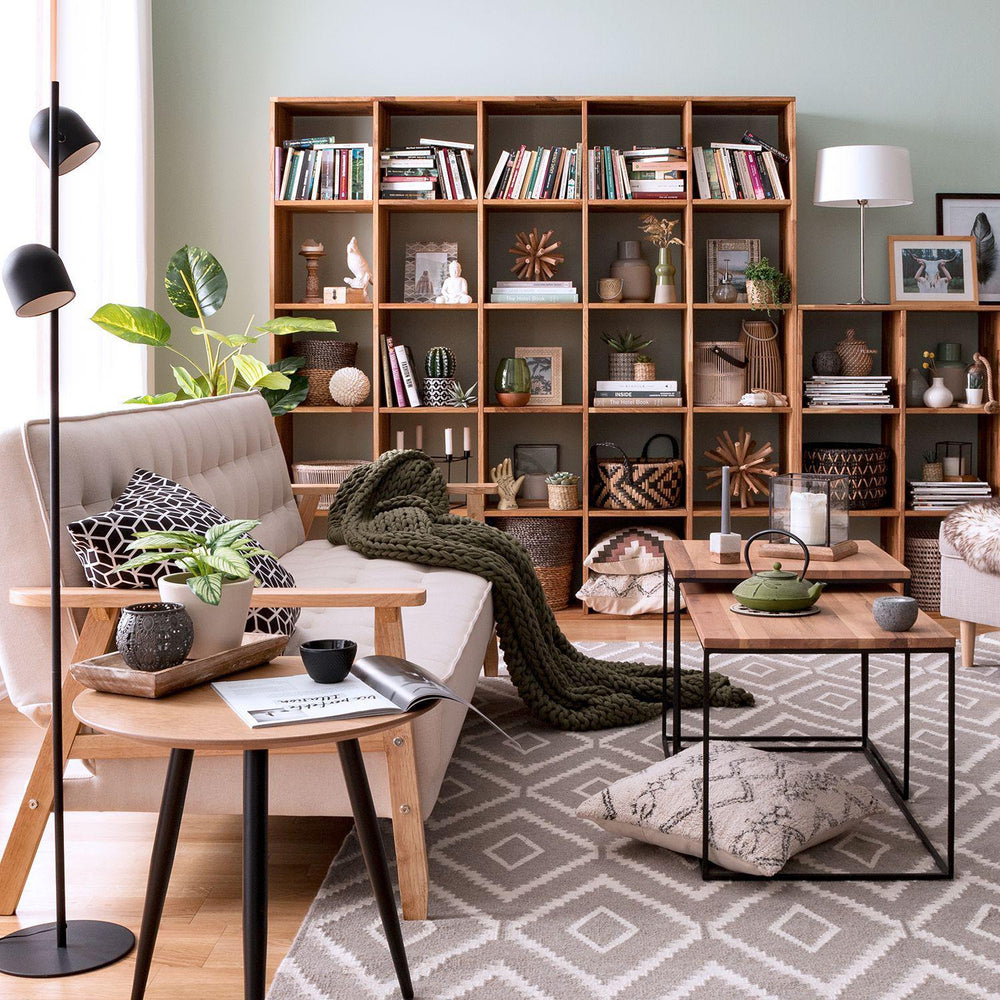 Estanteria Libreria de madera maciza de roble Regal 5x5 | NordicStory
