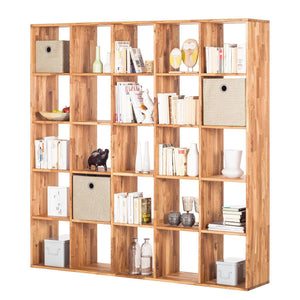 Estanteria Libreria de madera maciza de roble Regal 5x5 | NordicStory