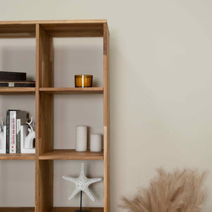 Estanteria Libreria de madera maciza de roble Regal 10 | NordicStory