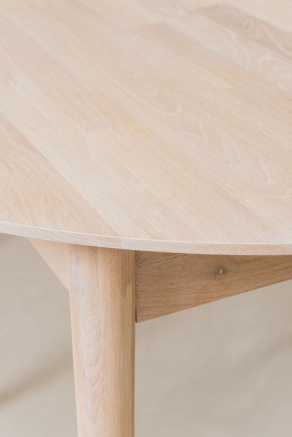 Mesa extensible de comedor de madera maciza de roble Escandi 4 | NordicStory