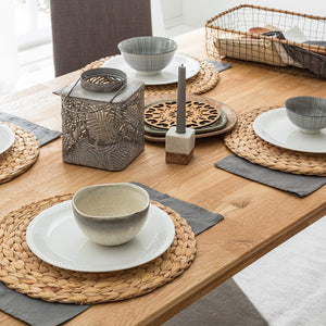 Mesa rectangular de comedor de madera maciza de roble Escandi 1 | NordicStory