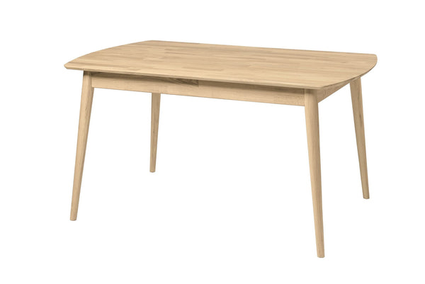 Mesa rectangular de comedor de madera maciza de roble Escandi 1 | NordicStory
