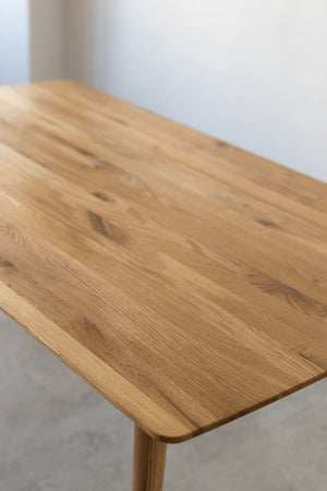 Mesa rectangular de comedor de madera maciza de roble Escandi 1 | NordicStory