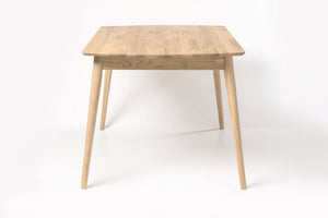 Mesa rectangular de comedor de madera maciza de roble Escandi 1 | NordicStory