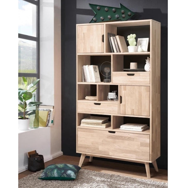 Estanteria Libreria de madera maciza de roble Escandi 3 | NordicStory