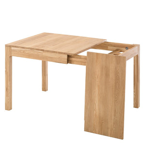 Mesa extensible de comedor de madera maciza de roble Marsi | NordicStory