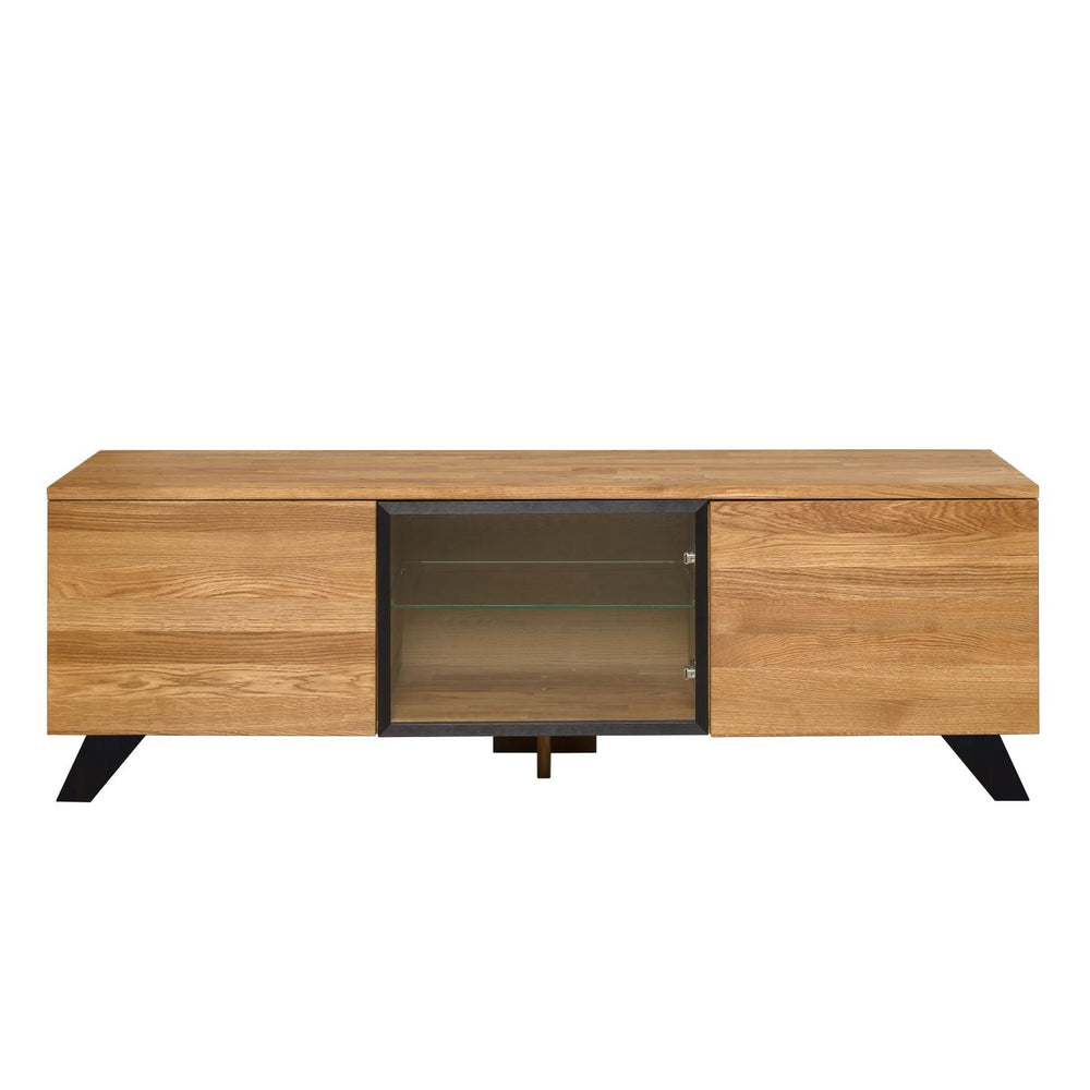 Mueble de TV de madera maciza de roble Moritz | NordicStory