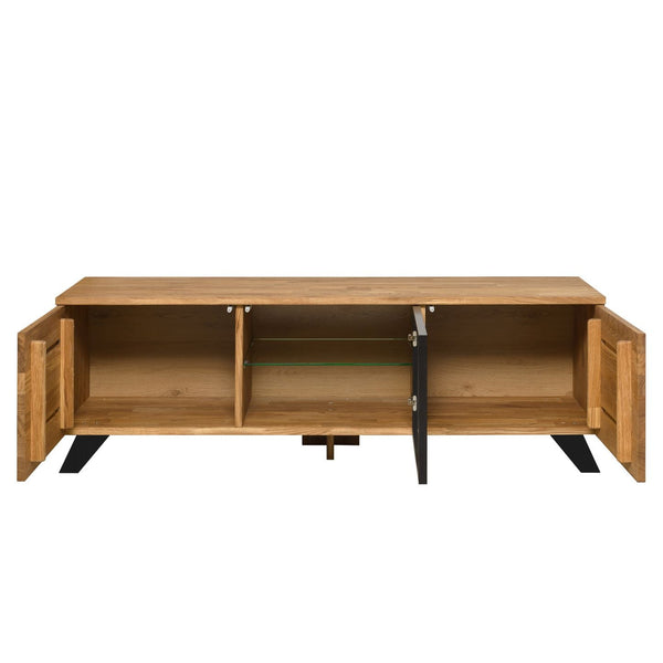 Mueble de TV de madera maciza de roble Moritz | NordicStory