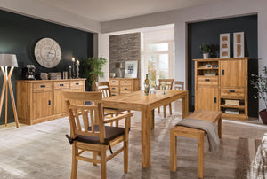 Banco rustico de madera maciza de roble Provance | NordicStory