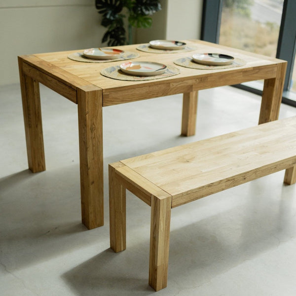 Banco rustico de madera maciza de roble Provance | NordicStory