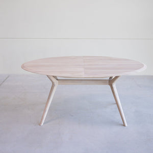 Mesa extensible de comedor de madera maciza de roble Carmen | NordicStory