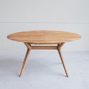 Mesa extensible de comedor de madera maciza de roble Carmen | NordicStory