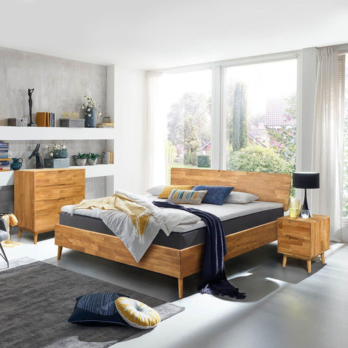 Cama de madera maciza de roble Escandi | NordicStory