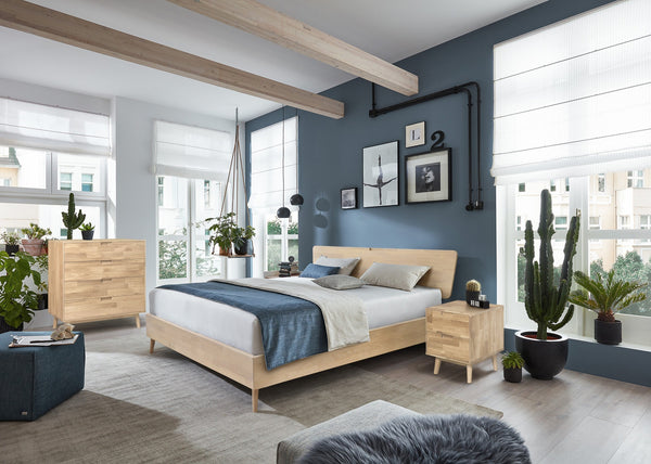 Cama de madera maciza de roble Escandi | NordicStory