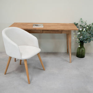 Sillón de roble macizo Ana com tapizado | VESKOR