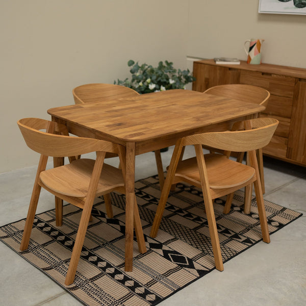 Pack de 2 o 4 Sillas de Comedor de Madera Maciza de Roble Knut | NordicStory