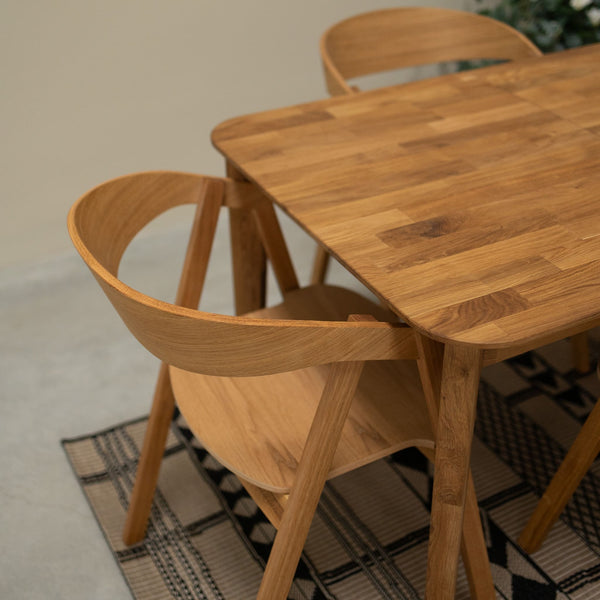 Pack de 2 o 4 Sillas de Comedor de Madera Maciza de Roble Knut | NordicStory